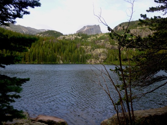 Hallett Peak from the east side of Bear Lake