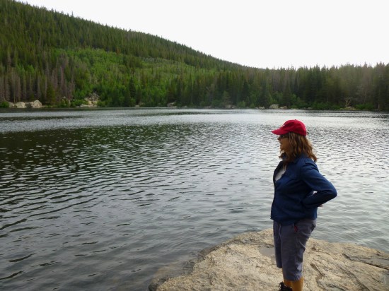 Absorbing the views from Bear Lake's south shore