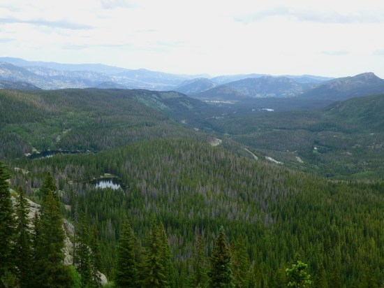 Views of Bear Lake, Nymph Lake, and Glacier Basin