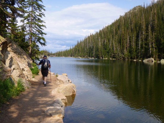 Heading back past Dream Lake