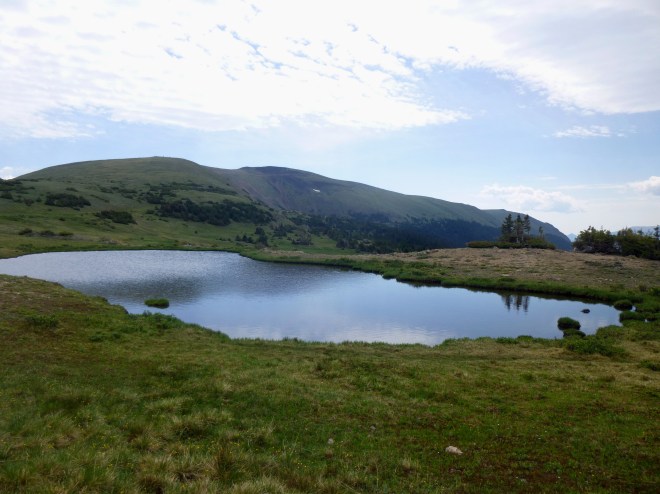 Pond and Trail Ridge beyond