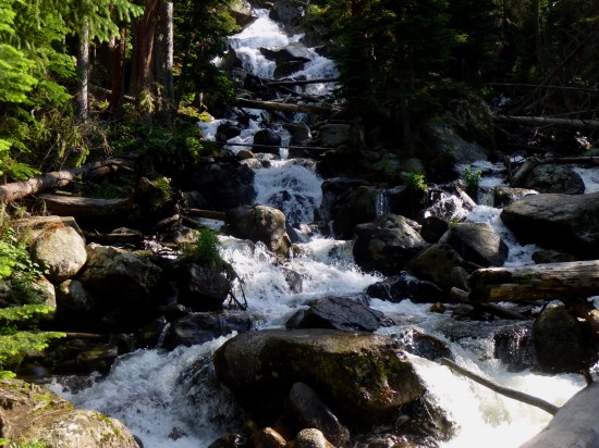 Calypso Cascades on the way down