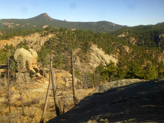 Views of Pine Valley and Banner Peak (8,445') beyond