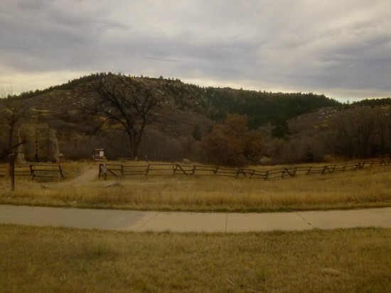 Last views of Castlewood Canyon, from the Lucas Homestead historic site