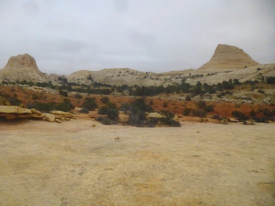 Longleaf Flat and The Stegosaur (right), Navajo Knobs Trail, Capitol Reef National Park