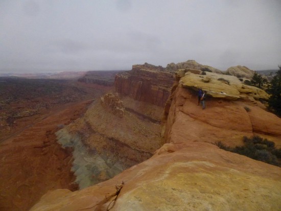 View of The Castle from the radio tower, Navajo Knobs Trail, Capitol Reef National Park