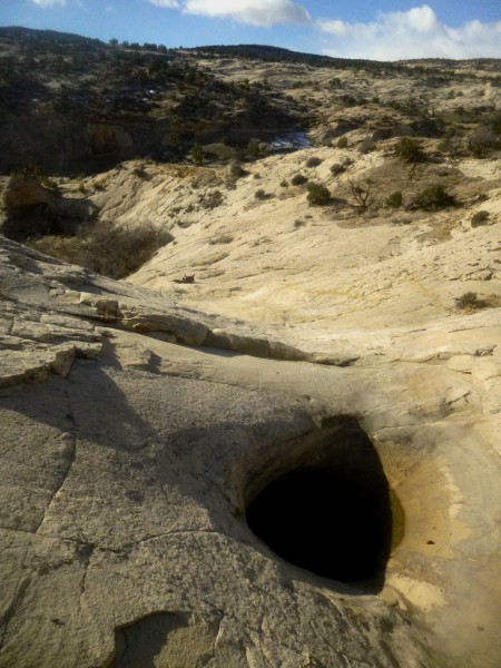 Waterpocket in the wash