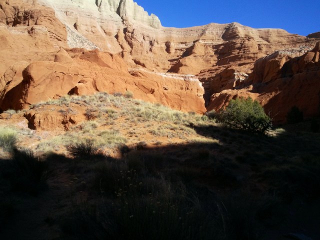 In the box canyon, Grand Parade Trail, Kodachrome Basin State Park