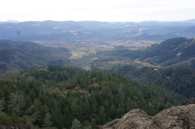 Views of Calistoga and Napa Valley from Table Rock, Robert Louis Stevenson State Park