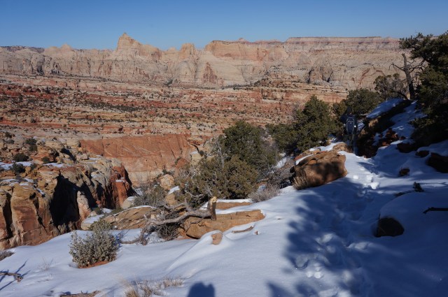 Descent into Frying Pan Canyon
