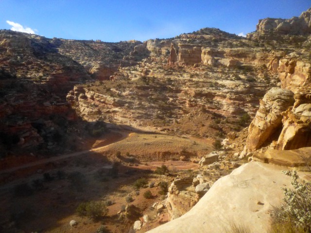 Views of Capitol Gorge along Golden Throne Trail