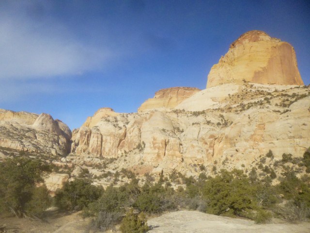 Golden Throne and "Golden Throne Canyon", Capitol Reef National Park, December 2014
