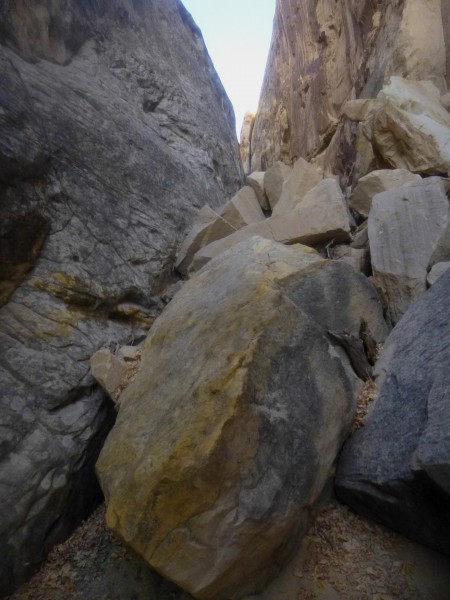 Boulders in the canyon