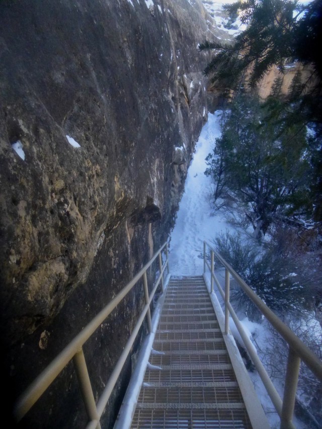 Staircase along the Sipapr Bridge Trail