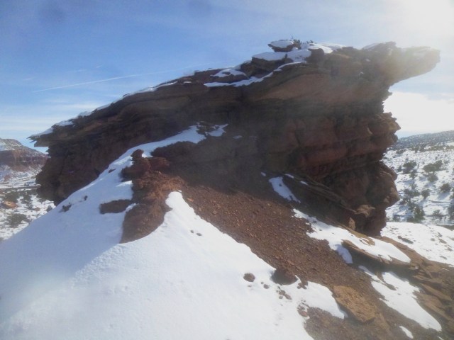 Point 6,230' from the ridge access point