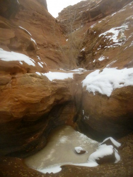 Plunge pool in Stair Canyon, west fork