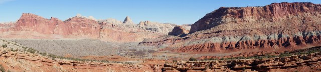 Panorama view (east) from the end of the Fremont River Trail