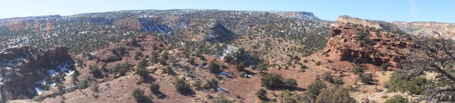 Panorama view (west) from end of Fremont River Trail