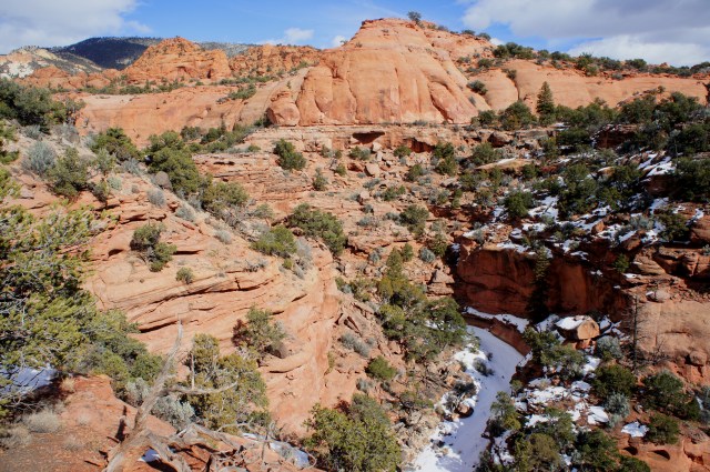 View of Red Canyon from the west, Sunglow area, Fishlake National Forest