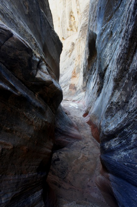 Exiting the slot canyon