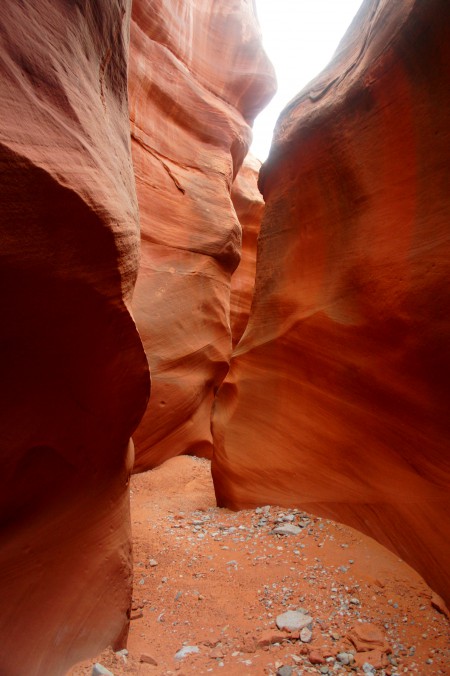 Most impressive narrows in Lower Maidenwater Canyon