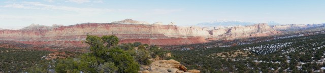 Panorama from the Old Wagon Trail viewpoint, Capitol Reef National Park