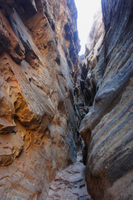 Slot canyon just below the double arch