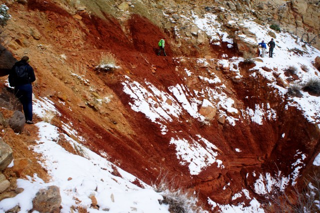 Exposed section of bypass route, Lower Spring Canyon