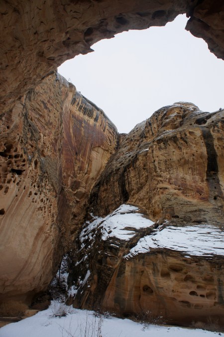 Dryfall at end of "Party Canyon," Capitol Reef National Park