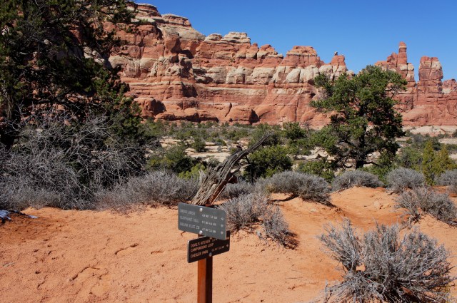 Third trail junction--Chesler Park is near!