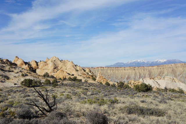 Near the start of the descent on the Post Cut-off route