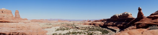 Panorama of Big Spring Canyon from the saddle
