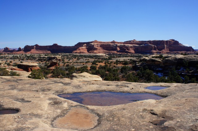 View back east from the second of the two final ridges
