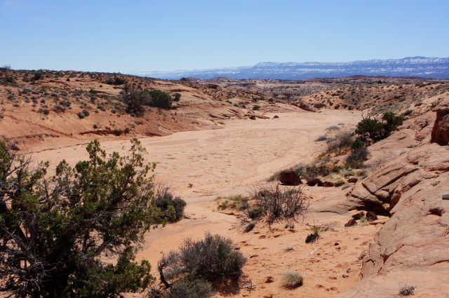 Entering the Spooky Gulch drainage - here very wide, but soon to be very narrow