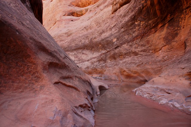 Second significant pool (this one was waist-deep in one spot on our March 2015 hike)
