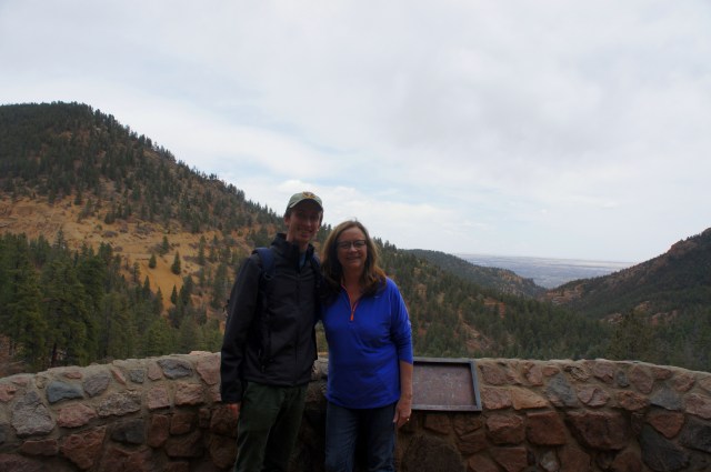 At the overlook at the end of the trail