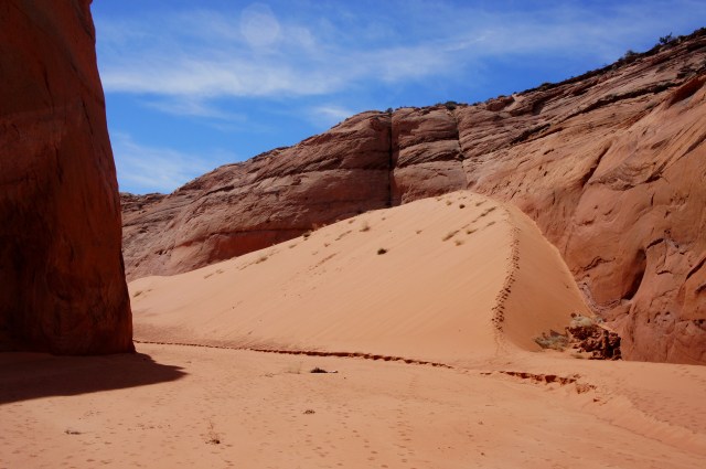 Massive sand dune in Brimstone Gulch