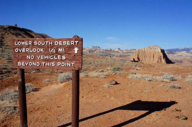 Lower South Desert Overlook Trail, Capitol Reef National Park, March 2015