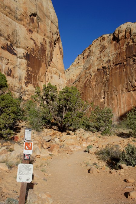 Start of Capitol Gorge Trail, Capitol Reef National Park