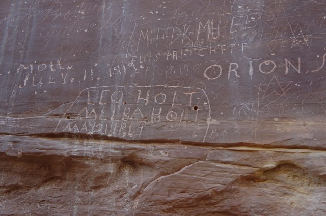 Pioneer Register in Capitol Gorge, Capitol Reef National Park