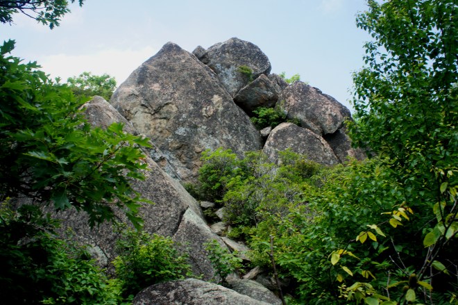 Approaching Marys Rock