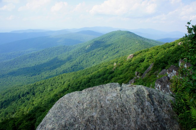 Marys Rock from The Pinnacle, Shenandoah National Park, July 2015