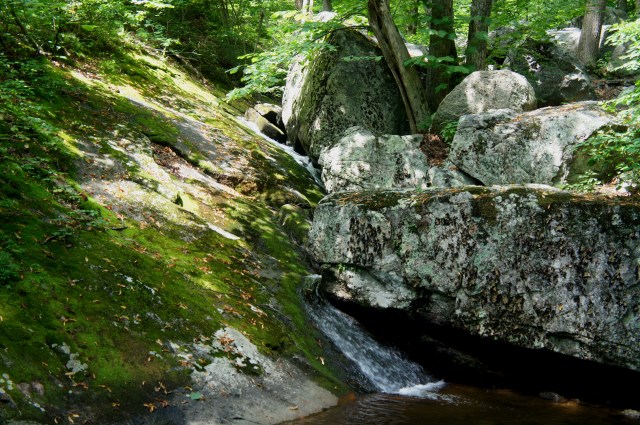 Snaking cascade at Hazel Falls, 1st pool