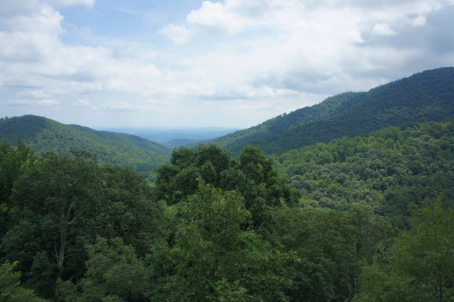 View of Hazel River area from White Rocks Trail, Shenandoah National Park