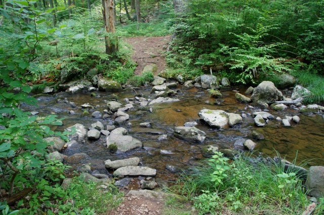 Crossing Hazel River, White Rocks Trail, Shenandoah National Park