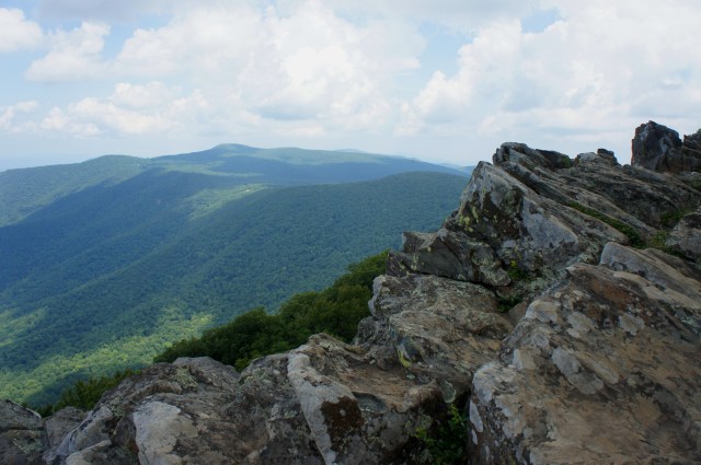 View of Stony Man Mountain and Blue Ridge from Hawksbill, Shenandoah National Park