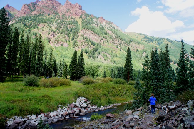 Sievers Mountain and West Maroon Creek from the Maroon Creek Trail