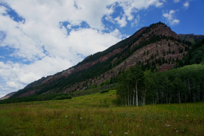 Highland Peak from the Maroon Creek Trail