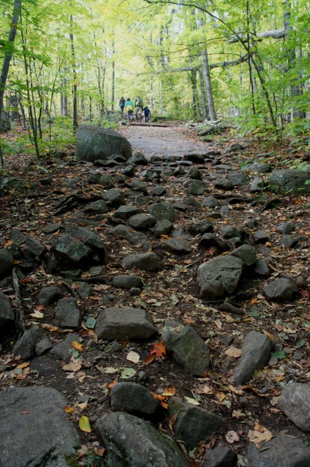 Steep and rocky hike up Hadley Mountain