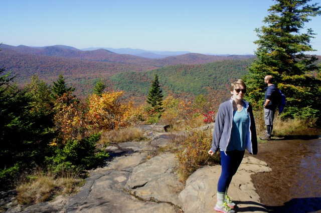 Views west from just below the summit